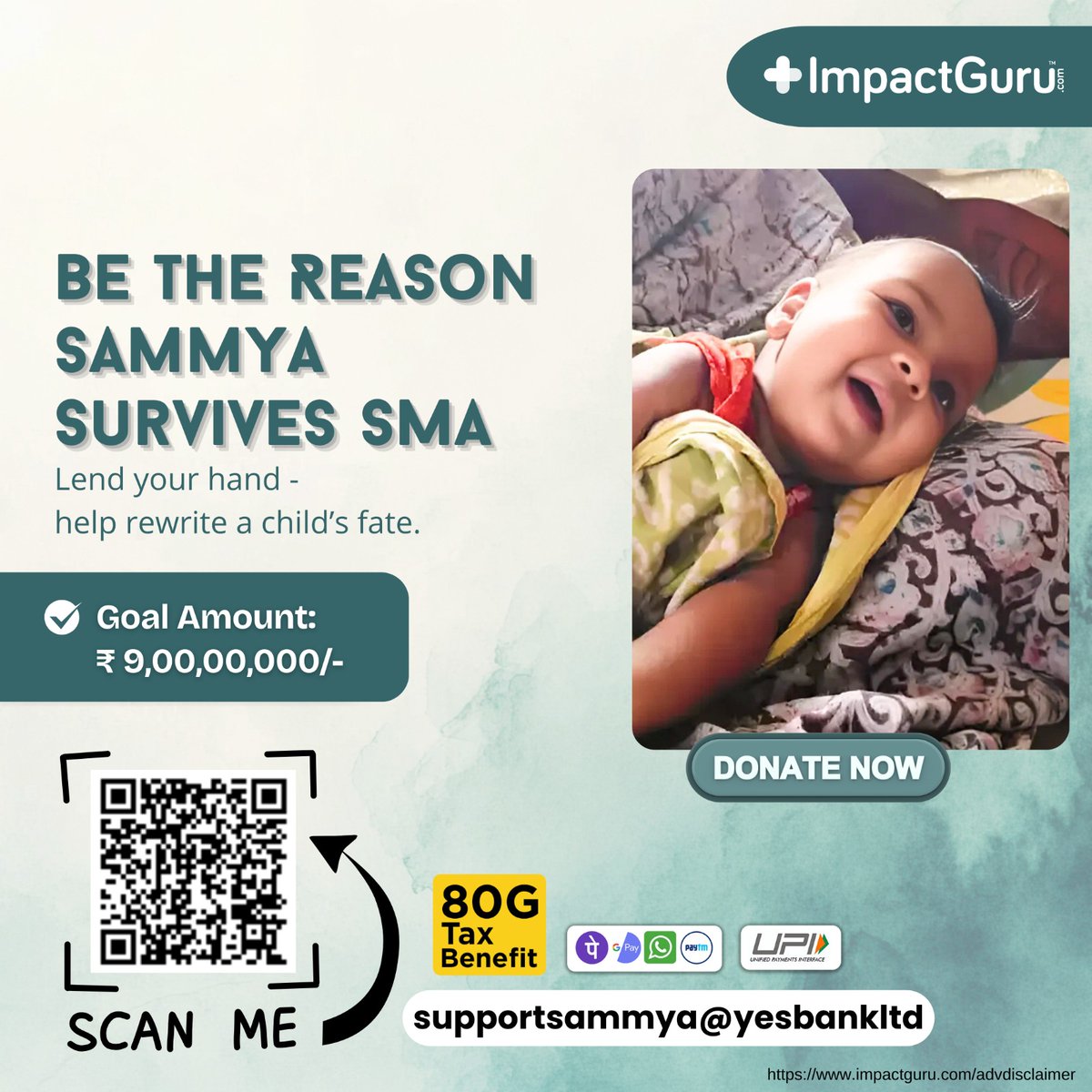 Sammya_SMA1's tweet image. Please come and join with us in this battle :- 

★Impact Guru Link:
impactguru.com/fundraiser/ple…

★Milaap Link:
milaap.org/fundraisers/su…

#sammyabattlessma #savesammya #smatype1 #rarediseaseawareness #raredisease #crowdfunding #crowdfundingcampaign #helpingothers #help #CSR