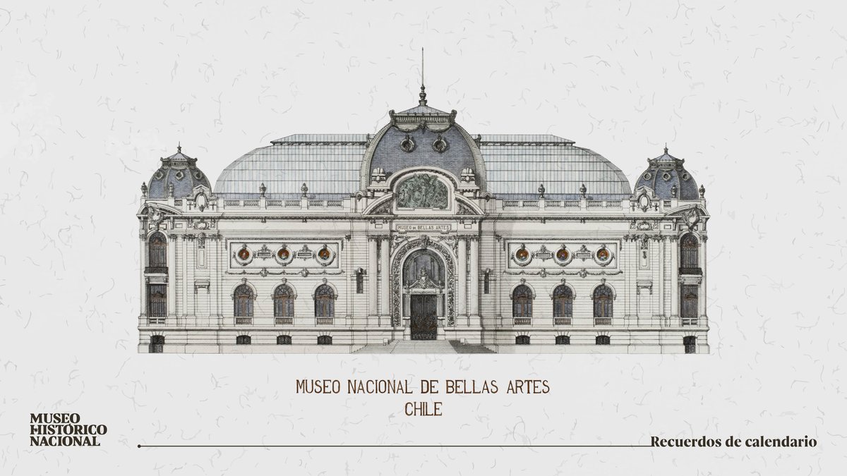 #AniversarioInstitucional En medio de las celebraciones del Centenario chileno, un 21 de septiembre se inauguró el majestuoso Palacio de Bellas Artes, sede actual del <a href="/MNBAChile/">MNBA Chile | Museo Nacional de Bellas Artes</a>  Una de las obras arquitectónicas más importantes del Santiago ➕ acortar.link/7KAB9B