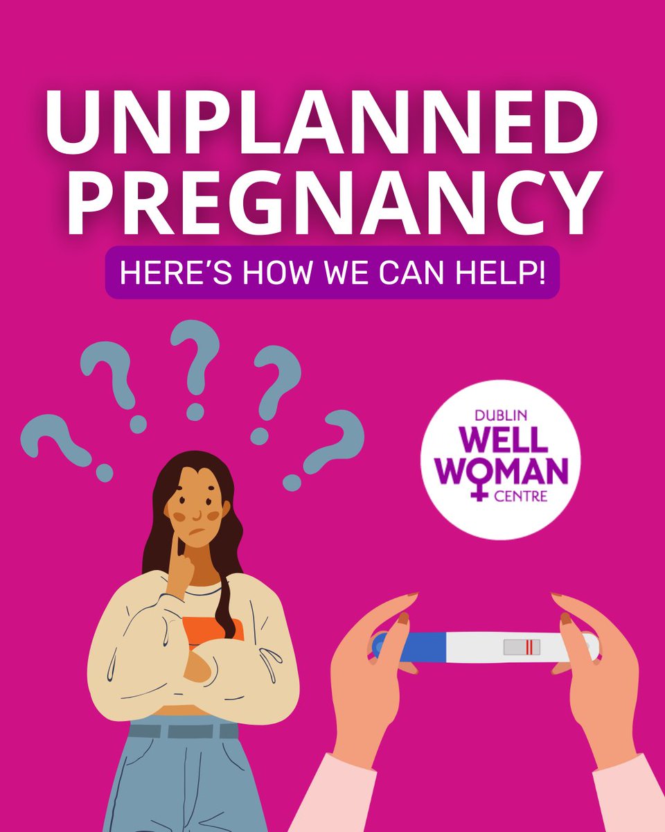 dublinwellwoman's tweet image. 💜 Facing an unplanned pregnancy can feel overwhelming — but you don’t have to go through it alone.

wellwomancentre.ie/services/

We offer non-judgemental support, information &amp;amp; care to help you make the choice that’s right for you.🌸

#WomensHealth #ProChoice #UnplannedPregnancy