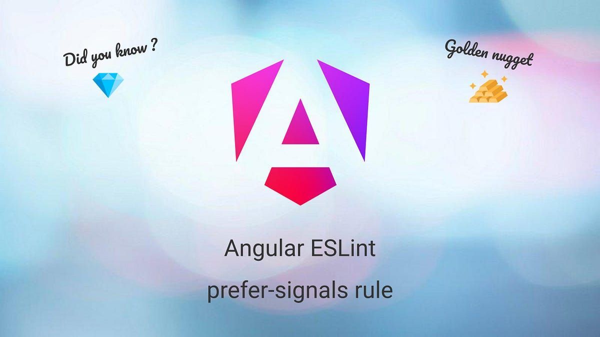 💎 Angular ESLint: prefer-signals rule 
Did you know you can use ESLint to enforce signal-based solutions in Angular?

Signals are becoming a core part of the Angular ecosystem, with more APIs stabilizing and more features shifting to signal-based...

buff.ly/QRy3lsi