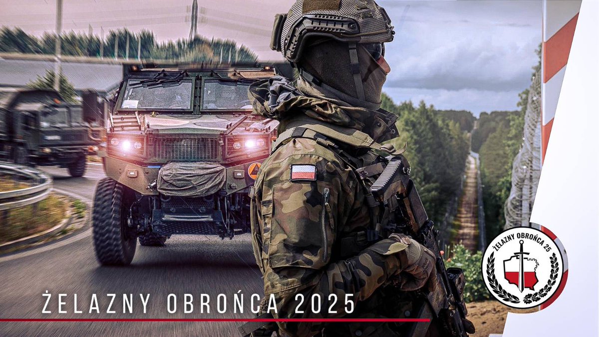 SztabGenWP's tweet photo. 🛡️ ŻELAZNY OBROŃCA-25 – przemieszczenia powrotne wojsk
Od 22 września na drogach niemal całego kraju będzie można zaobserwować wzmożony ruch pojazdów wojskowych. To powrót sił biorących udział w federacji ćwiczeń ŻELAZNY OBROŃCA-25 z rejonów poligonów do miejsc stałej dyslokacji.
👉 Przejazdy kolumn wojskowych są elementem szkolenia i zostaną zorganizowane tak, aby w jak najmniejszym stopniu utrudniać ruch drogowy.
🚧 Ważne zasady dla kierowców:
•Nie wolno wjeżdżać między pojazdy w kolumnie.
•Kolumny można wyprzedzać tylko płynnie i bez przerywania manewru.
•Należy zachować szczególną ostrożność i stosować się do poleceń Żandarmerii Wojskowej, Policji i służb zabezpieczających ruch.
🔒 Przypominamy: ze względów bezpieczeństwa nie należy publikować zdjęć, nagrań ani dokładnych informacji o trasach i godzinach przejazdu kolumn wojskowych.
#ŻelaznyObrońca25 #IronDefender25 #WojskoPolskie
@mon @DGeneralneRSZ @DowOperSZ @terytorialsi @IWsp_SZ
