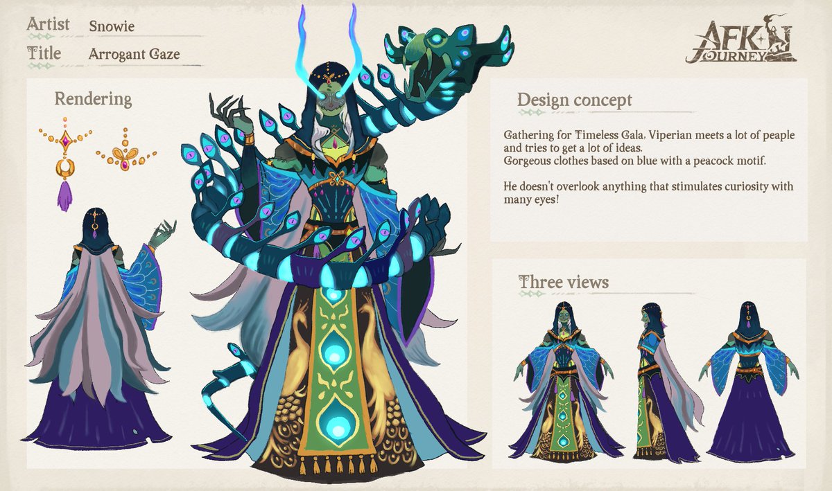 snowie11026's tweet photo. I designed a skin for Viperian🐍
 #AFKJourney https://t.co/3fPFcmMTxQ