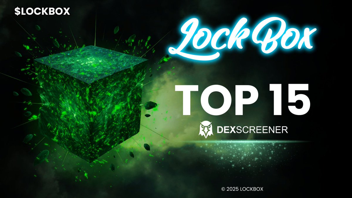 _lockbox's tweet image. The $LOCKBOX Era is HERE! Now ranked TOP #15 on Dexscreener!  Don&apos;t miss out on the future—join us before it’s too late!
dexscreener.com/solana/8eRfndV…