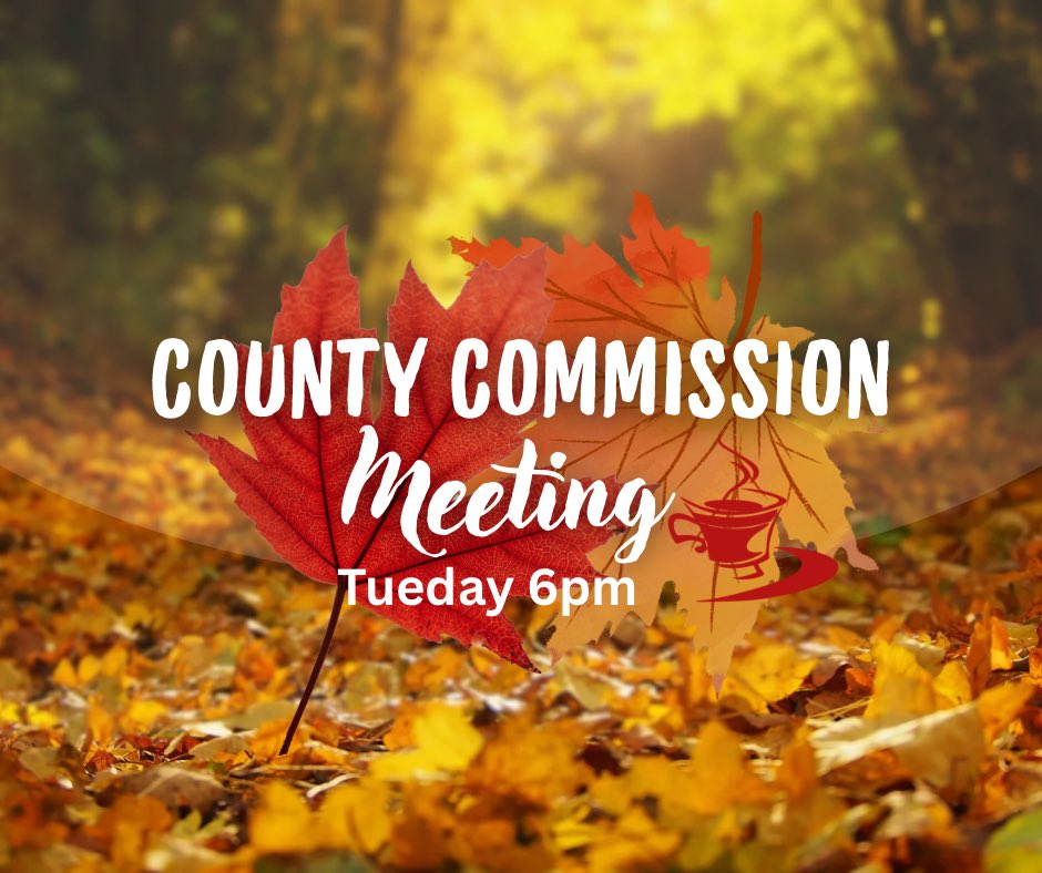 ✨County commission meeting tomorrow at 6pm 

✨Don’t forget there is a school board meeting today at 3pm and again tomorrow at 6pm 

🫶 Stay engaged and keep the conversation going.