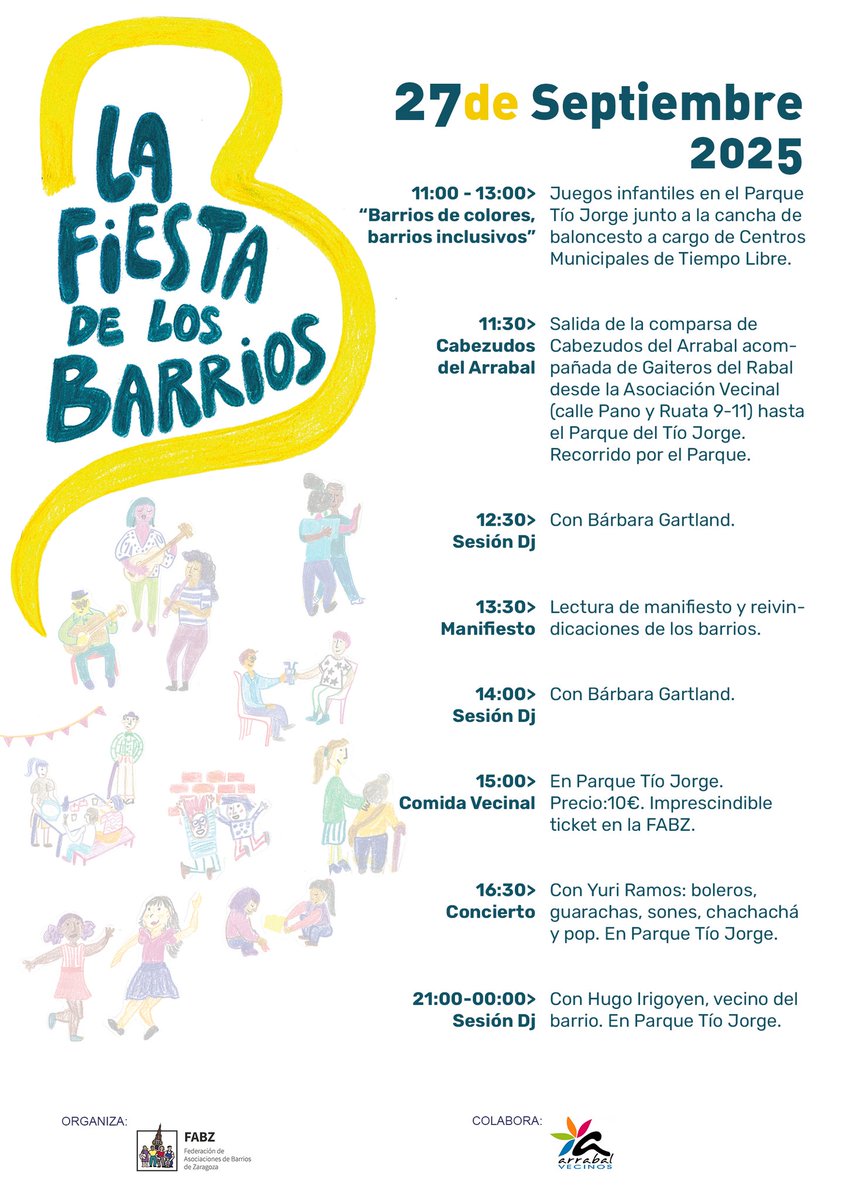 Te vienes a la Fiesta de los Barrios este sábado?