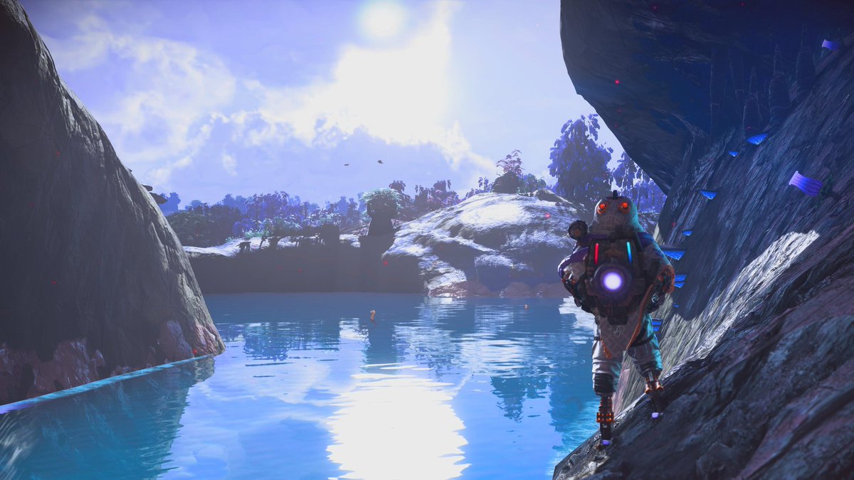 Finally found the blue lagoon ! 

#NoMansSkyVoyagers