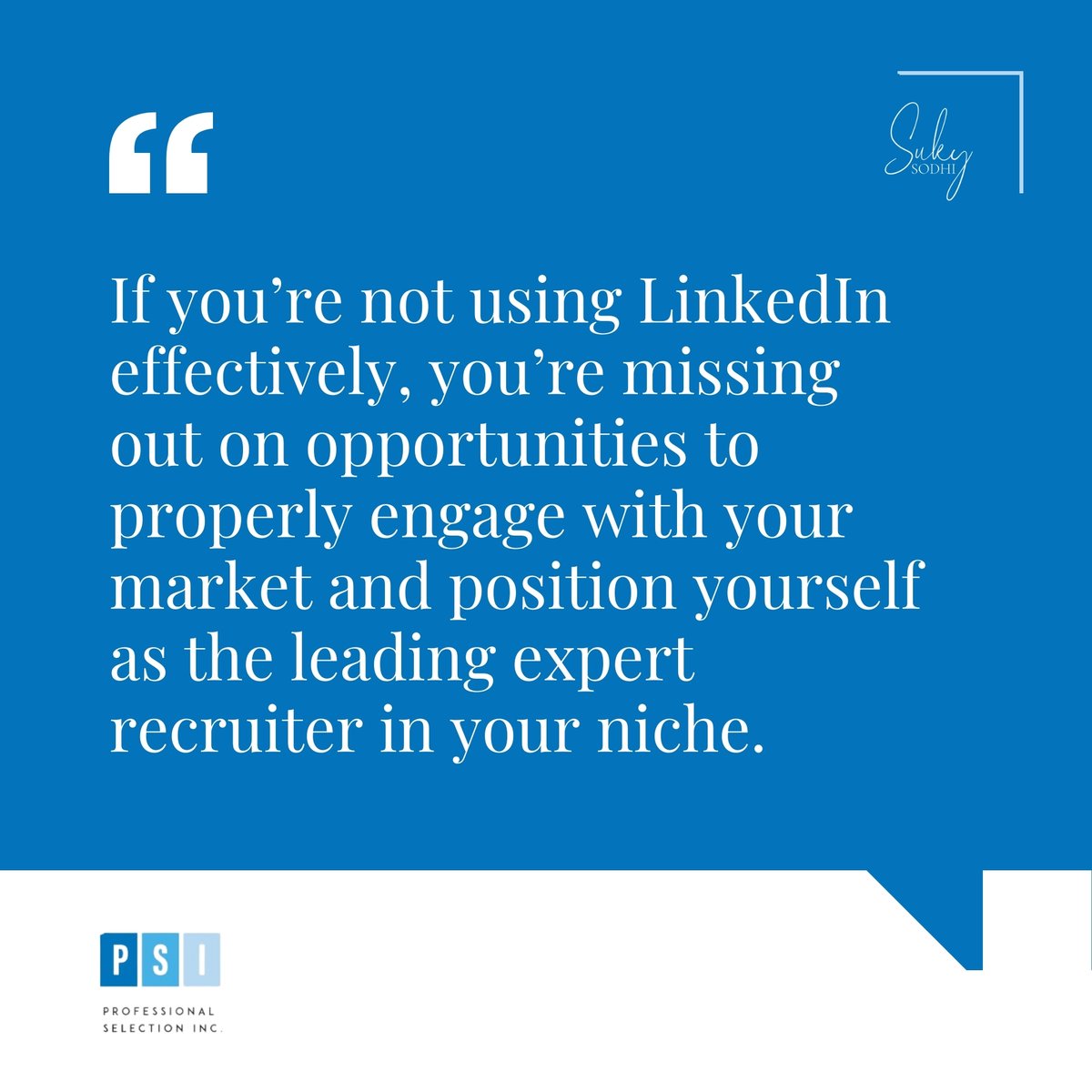 💡 Are you a #RecruitmentAgency owner? Discover how to effectively use LinkedIn to engage with clients and candidates.

Read more: professionalselection.com/engage-more-li…

#Recruitment #LinkedIn #SocialMedia