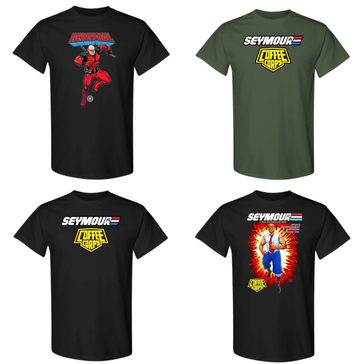 #NerdHerd #CoffeeCorps #NerdPower #geekwiththephysique #worldsstrongestmathlete #pwtees #tshirts #wrestlingtshirts #artofjessejustice #yojoe #Nerdpool 🤓☕️ prowrestlingtees.com/seymoursnott1