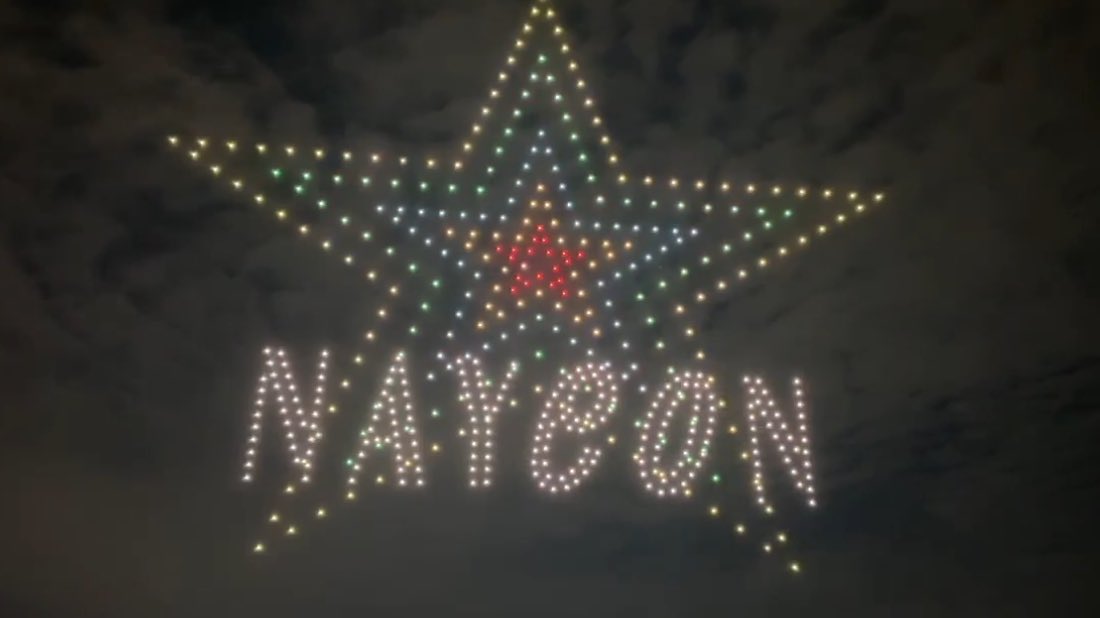 twicepopbase's tweet photo. Fans celebrate Nayeon’s birthday with messages written in the sky. https://t.co/YBg4lpNcvT