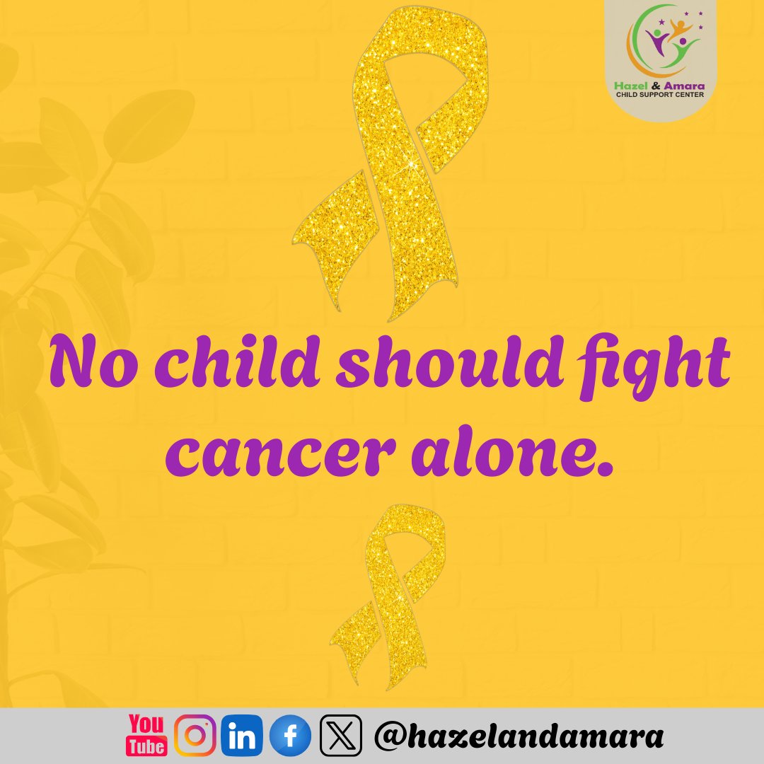 Every year, about 3,000 children in Uganda are diagnosed with cancer. Yet only a fraction survive; many are lost to late diagnosis. Childhood cancer is curable if detected early. No child should fight cancer alone!
#childhoodcancerawarenessmonth