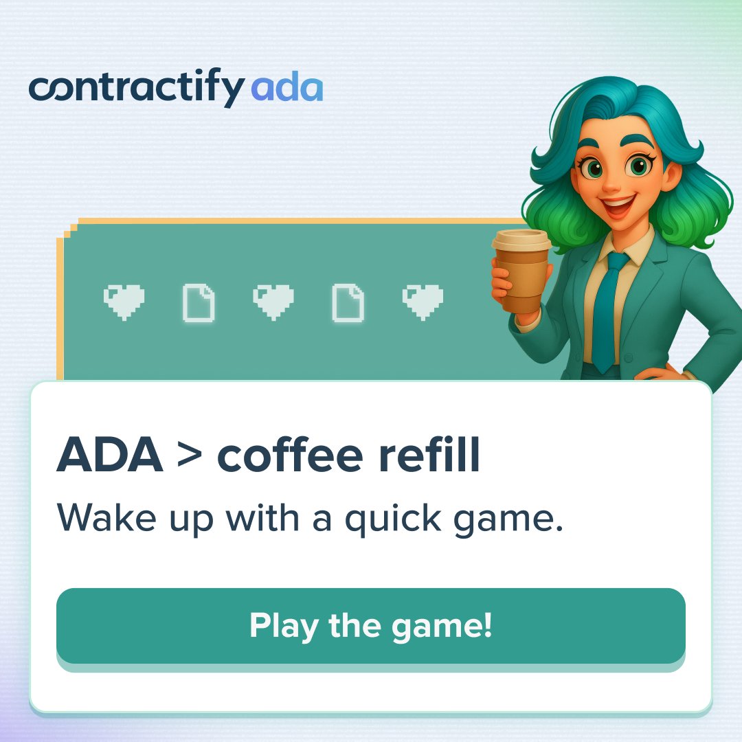 ☕ Coffee gets you through the day, but AI could give you back hours.

Take 3 minutes today to play our ADA game and imagine how much smoother your week could be with ADA by your side.

🕹️ Play the ADA game while your coffee is still warm: hubs.ly/Q03KhcH00