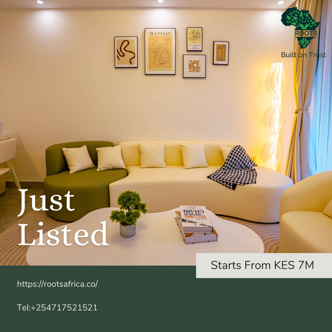 Luxury meets smart investment in Kilimani ✨
2BR apartments from KES 22M | ROI 12% | Rentals: 75K–95K/month
Pool | Gym | Coffee bar | Kids’ play areas
Prime location, high returns.
🔗 shorturl.at/GTqn7

#RealEstate #Kilimani  #realestateinvestments #payingsha