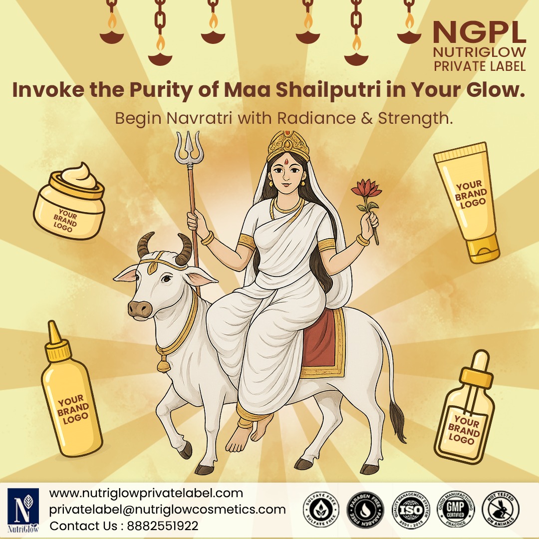 CosmeticsL26469's tweet image. Invoke the purity of Maa Shailputri in your glow 📷 Begin Navratri with radiance, strength, and skincare crafted just for your brand. 
#ThirdPartyCosmetics #PrivateLabelCosmetics #NavratriGlow #MaaShailputri #NavratriBeauty #SkincareManufacturing #CosmeticBusiness