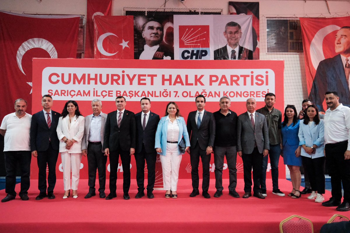 Sarıçam İlçe Örgütümüzün 7. Olağan İlçe Kongresi’ne katılım sağladık.Yeniden güven tazeleyen İlçe Başkanımız Sercan Polat’ı tebrik ediyor, partimizin mücadelesine kattığı güç için başarılar diliyoruz.