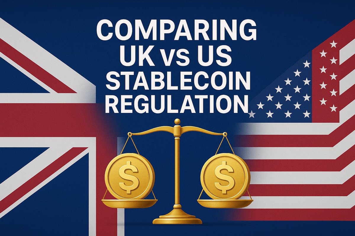Stablecoins are the backbone of crypto payments.

But the rules aren’t the same everywhere. The UK and the US are taking very different paths. Let’s compare their approaches—and what it means for businesses and investors 🧵