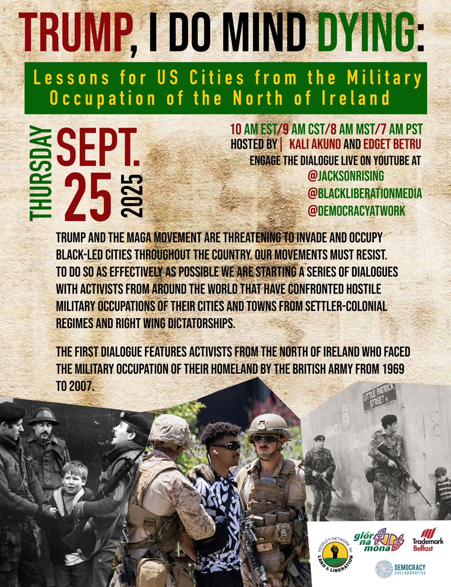 This Thursday, September 25th. Join us on the Youtube pages listed. Don't miss it. Spread the Word! #GetOrganized #BuildAndFight