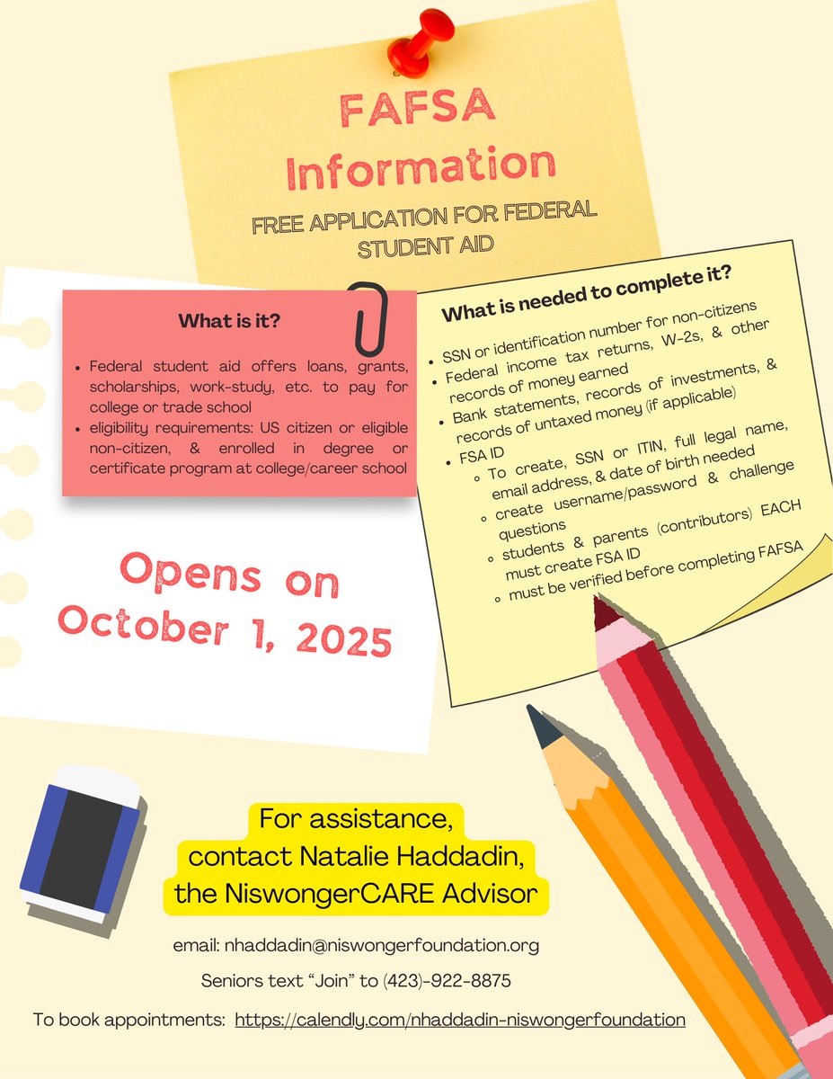 The FAFSA season is about to start!