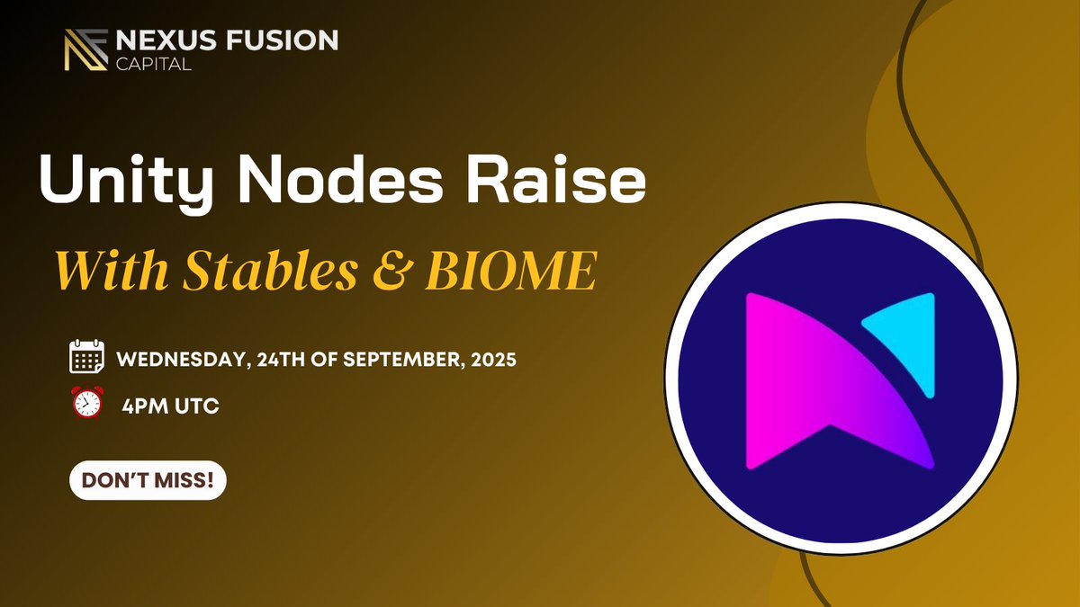 nexusfusioncap's tweet image. Unity Nodes Raise — NFC Exclusive! 🚀
In collaboration with @Minutes_Network , we’re excited to announce an upcoming raise on Unity individual licenses! 🔥
Unity is one of the most anticipated projects in our ecosystem. Each license generates rewards in crypto, by verifying the…
