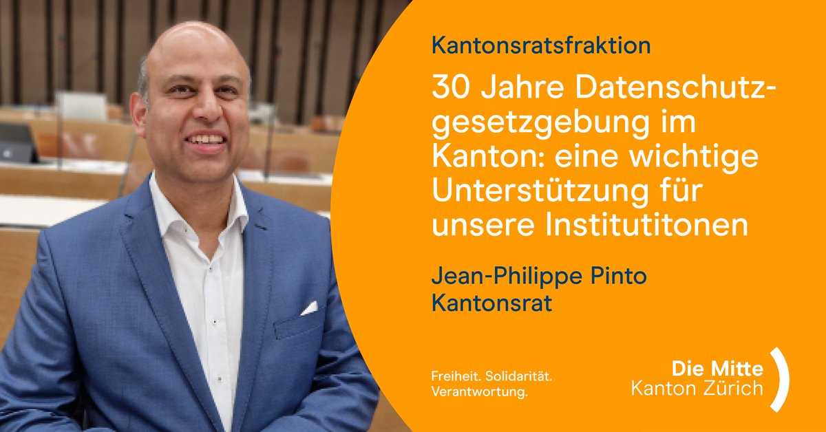 Heute wurde im Kantonsrat der Tätigkeitsbericht der Datenschutzbeauftragten über das Jahr 2024 behandelt. Unser Kantonsrat Jean-Philippe Pinto erläutert dazu mehr im aktuellen Newsletter: mailchi.mp/9bf70d764a54/n…