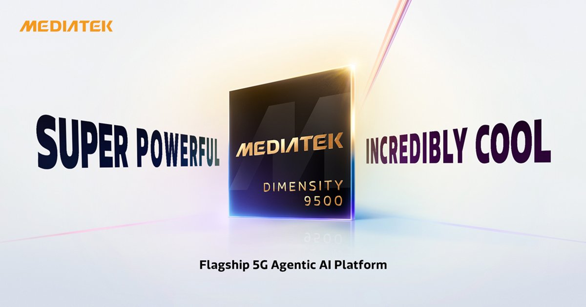 MediaTek's new flagship SoC, Dimensity 9500 is here!
It's built on our new Armv9.3 CPU cluster with SME2 - the key to faster, smarter on-device AI for applications like real-time translation, + paired with the Mali G1-Ultra GPU, it opens the door to a new world of AI experiences