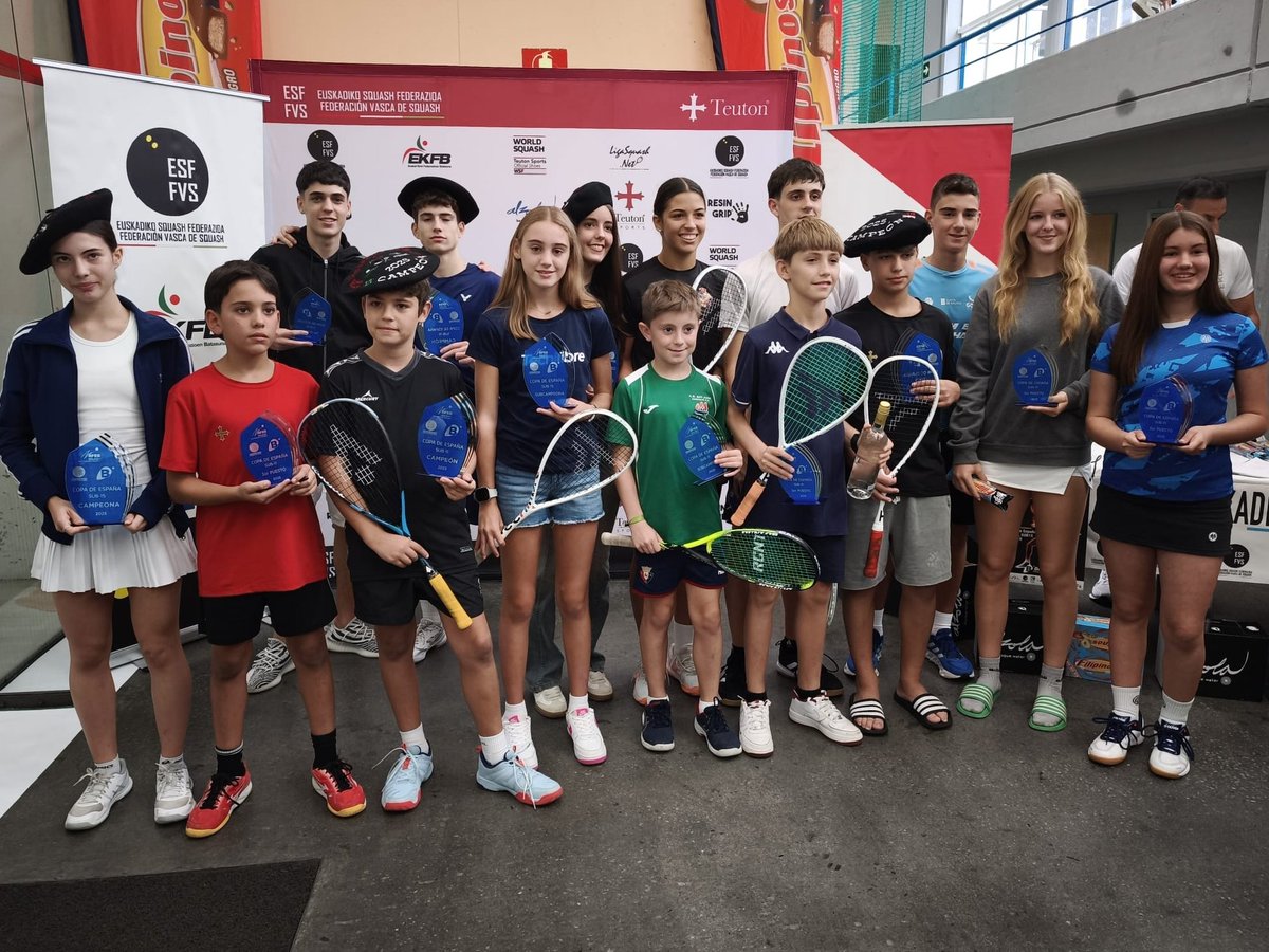 🏆COPA DE ESPAÑA SUB11, SUB15 Y SUB19

✍🏼Noticia y resultados desde <a href="/benediktasquash/">benediktasquash</a> : realfederaciondesquash.com/copa-de-espana…

¡Enhorabuena!

#Squash #SquashJunior <a href="/deportegob/">CSD</a> <a href="/COE_es/">Comité Olímpico Español</a> <a href="/dunlop/">Isaac Overcast</a>