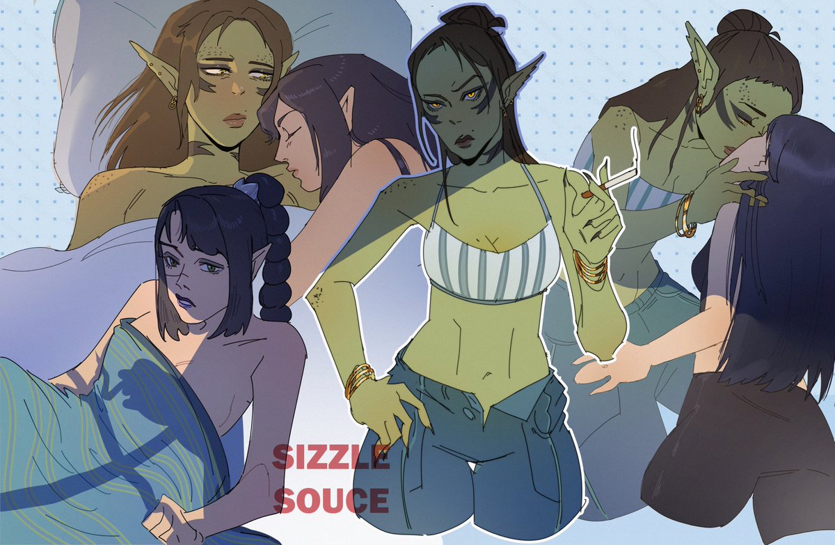 sizzlesouce's tweet image. I wanna see a 90s lesbian drama movie with them

#bg3 #shadowzel