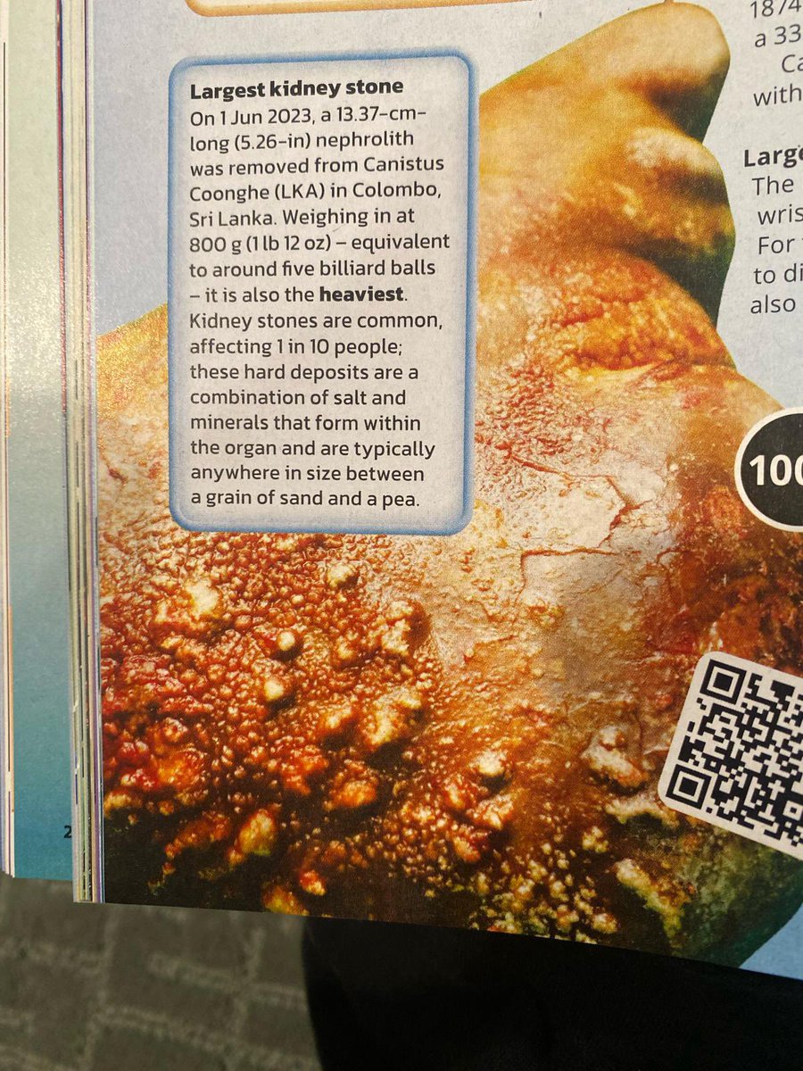 My son was reading the Guinness Book of World Records &amp; spotted this factoid about Sri Lanka. I had no idea!