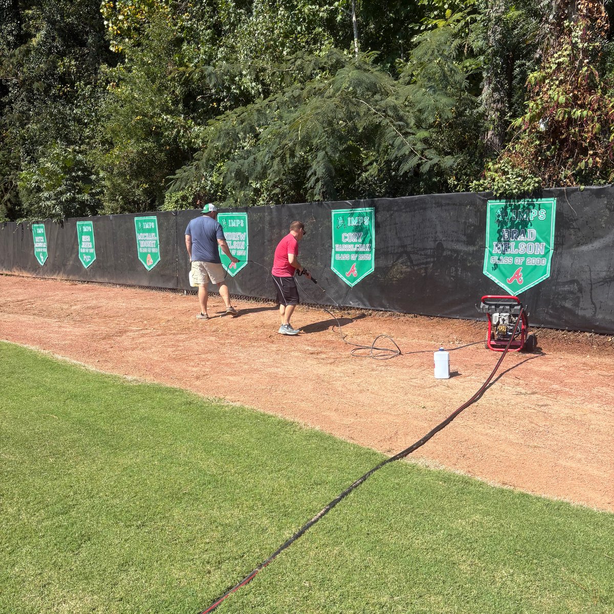 Fall cleanup for our award-winning field! <a href="/ImpsBaseball/">Cary Imps Baseball</a>