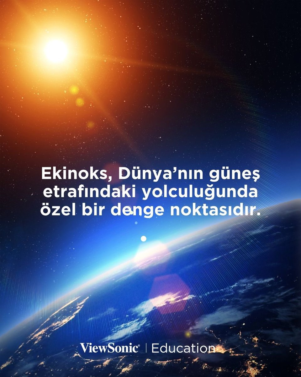 VSClassroomTR's tweet image. 🌗 Gece ve gündüz eşitlendi…

Bugün ekinoks! Doğa, dengeyi hatırlatıyor…

Işıkla karanlık, geceyle gündüz eşitlenirken ekinoksu yakından tanıyalım! 🌄

#ViewSonic #ViewSonicClassroom #ViewSonicEducation #ViewSonicEğitimciTopluluğu