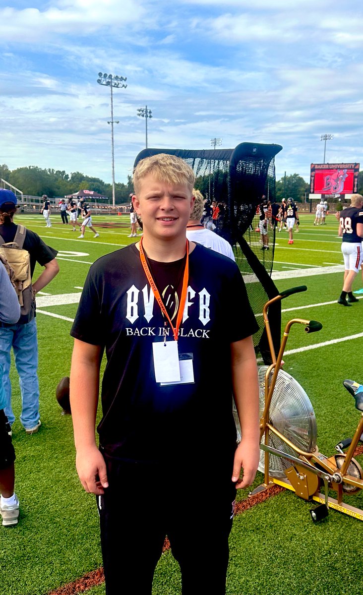 Thank you <a href="/BakerU_Football/">Baker University Football</a> for the game day visit! I had a great time at the game!
<a href="/CoachMRegalado/">Miguel Regalado</a>