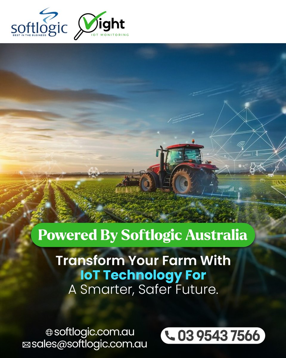 logic_soft14254's tweet image. Revolutionize your farm with Softlogic Australia’s innovative IoT solutions for Agriculture! 🌱 From real-time soil monitoring to automated irrigation.

☎ 03 9543 7566
✉️ Sales@softlogic.com.au

#iotsolutionsforagriculture #smartfarming #softlogicaustralia #agricultureinnovation