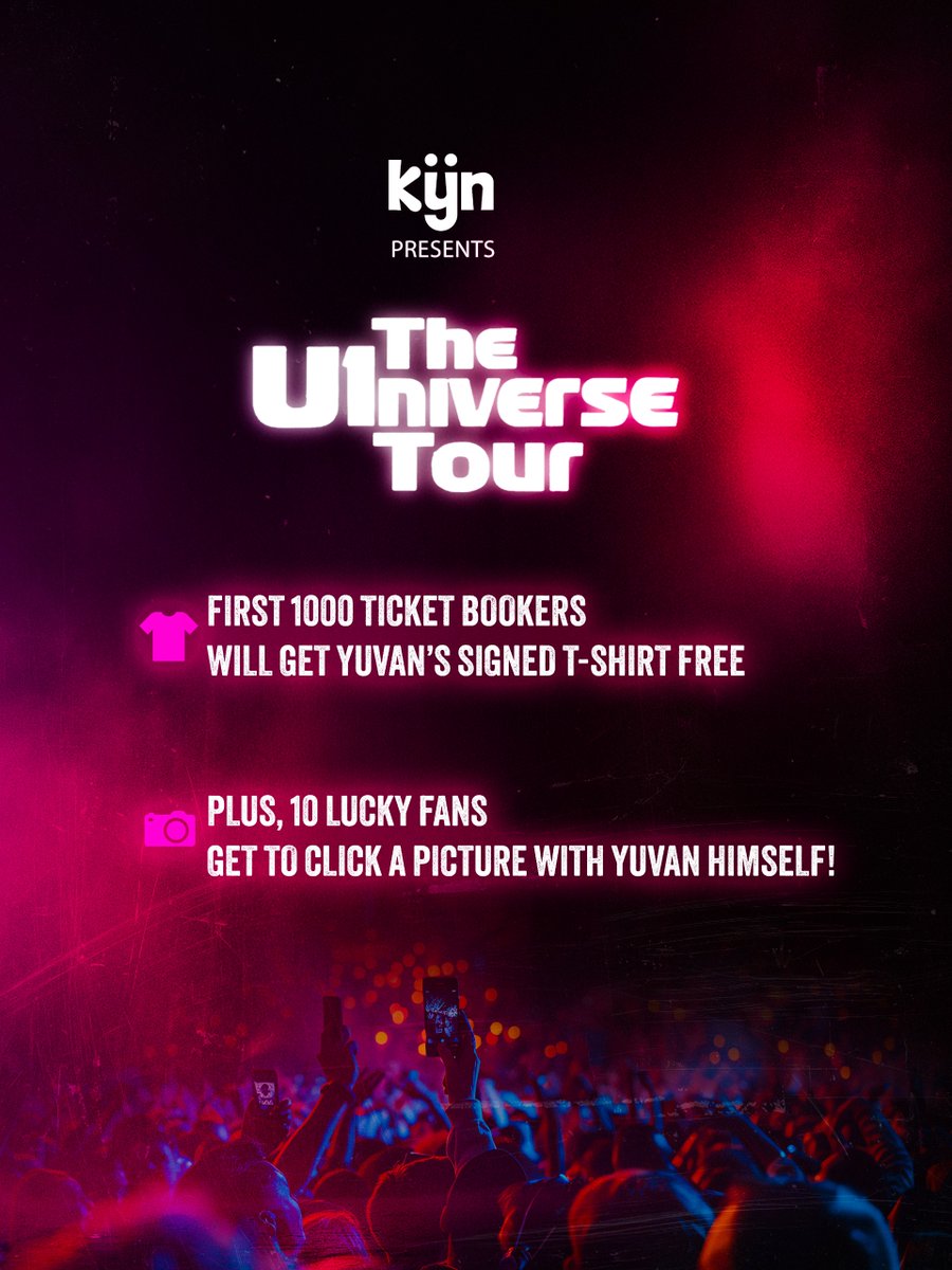 thisisysr's tweet image. 🌌✨ The wait is over!
Happy to announce THE U1NIVERSE TOUR 🚀🎶
Kicking off in my city — CHENNAI 🔥 with @kyn_hood  💥

🎟 Tickets → tickets.kynhood.com/event/68cd8a94…
🔗 Tour info → theu1niverse.com

#U1NIVERSETour #YuvanLive #YuvanShankarRaja #KYNHOOD #U1Universe