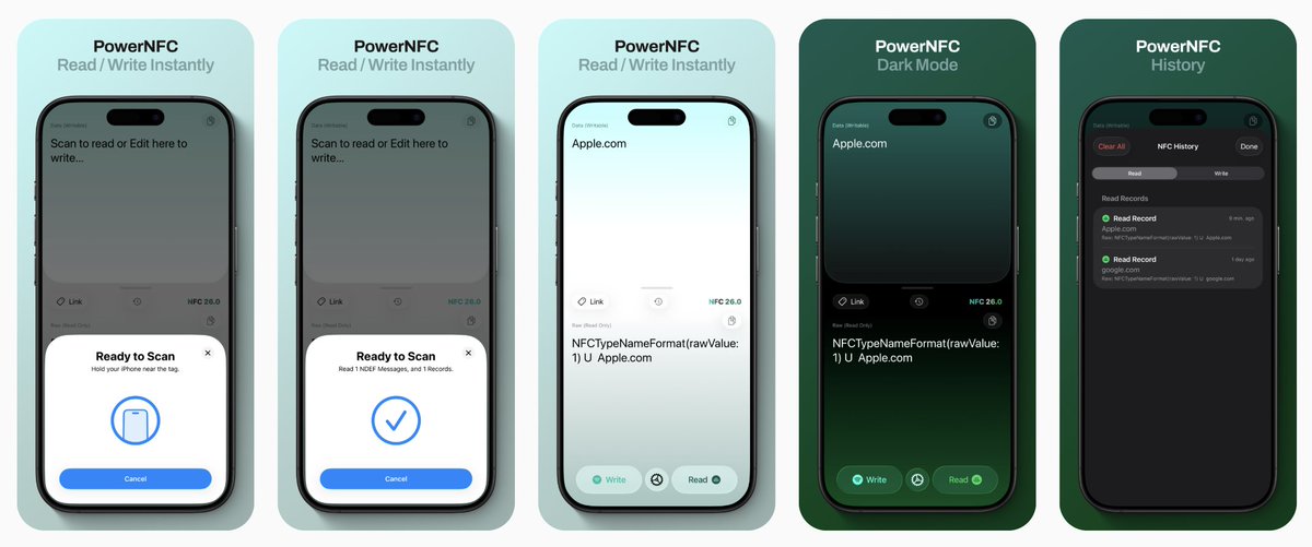 1998design's tweet image. Happy iPhone 17 Week 🎉
PowerNFC is available on the Apple App Store 🚀
apple.co/4pHgyNt