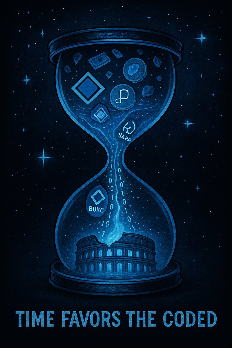 BUKEC_SOCIETY's tweet photo. 🥇When the veil cracks, the Colosseum ignites.
Borderless streams, frictionless flow
trades become games, games become power.
The coded flame (101010010) whispers in ISO tongue,
and the old walls of finance tremble.
Time favors the coded… and the time is near.🥇
🇸🇻🔷🔹🔷🔹🔷🔹🇸🇻 https://t.co/Jq821Qcllo