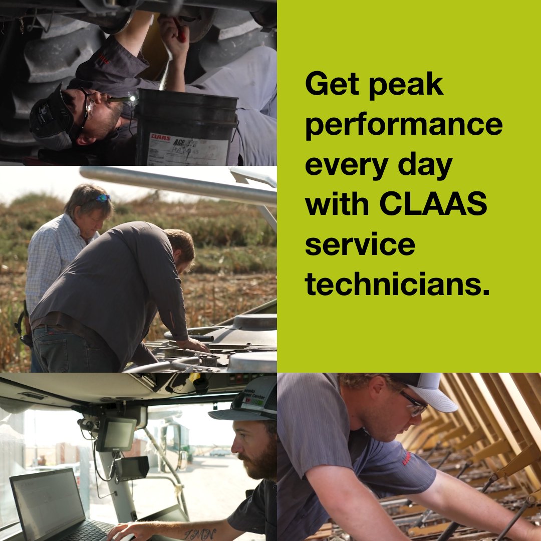 Our service technicians know your operation depends on top performance. No job is too big or too small—our team is always ready to keep your machines running smoothly.

Ready to experience peak performance? Call (204) 727- 1050 today and let our experts handle the rest!

#CLAAS