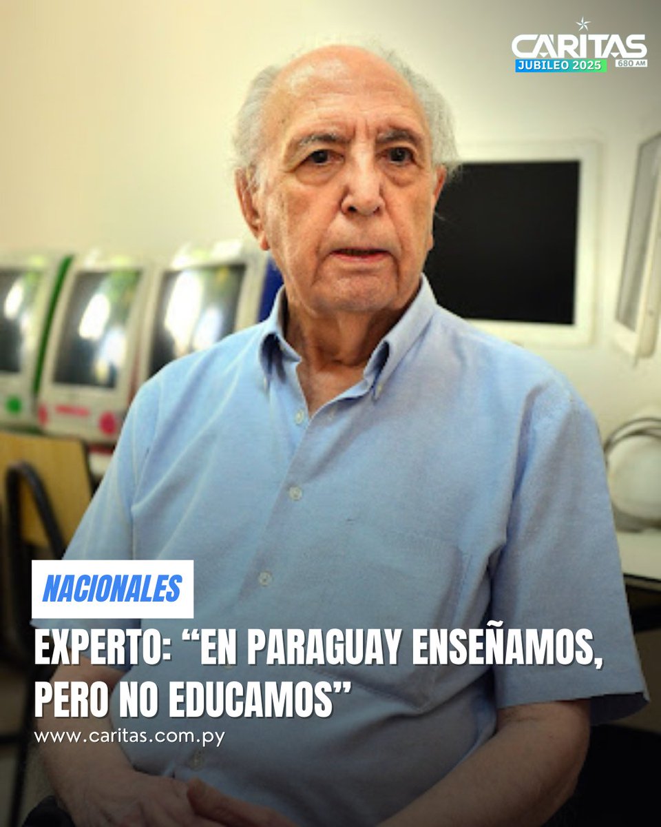 #NACIONALES | Experto: “En Paraguay enseñamos, pero no educamos”

🔹️El especialista en educación, explicó la diferencia fundamental entre enseñanza y educación. Según el pedagogo y sacerdote Jesús Montero Tirado, realizó un análisis crítico sobre el sistema educativo paraguayo