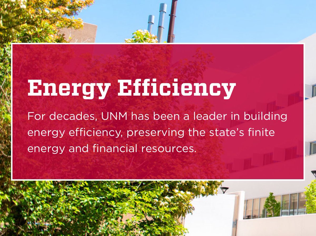 The Office of Sustainability partners with campus entities to advance energy efficiency projects and practices across campus. #solar #LEED #energyefficient

sustainability.unm.edu/campus/energy-…