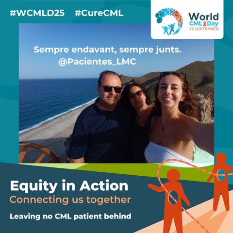 LMC_PACIENTES's tweet photo. Sempre endavant, sempre junts!!!
#WCMLD25
#CureCML #CuraLMC https://t.co/YulYponExX