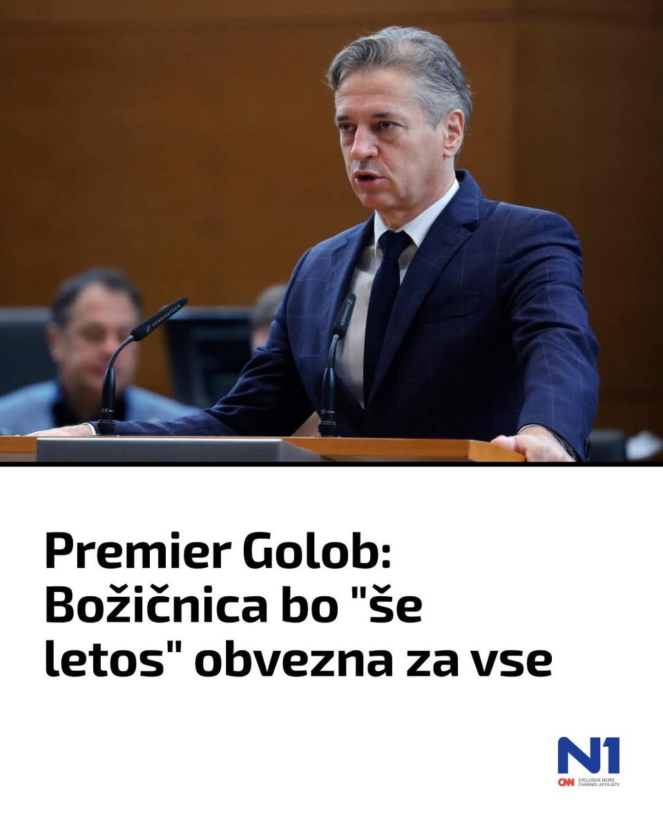 Predlagam vsem, ki boste letos dobil božičnico in vsak dan pišete nestrpne komentarje o Golobu in vladi, da božičnico podarite humanitarni ustanovi ali jo preprosto vrzete v smeti.

Ne bit Farizej, hodit k mašii, volit Janšo in vzemat tuj denar