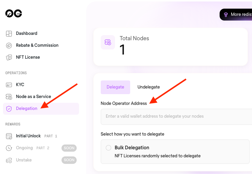 สำหรับคนที่รอ Delegate กับพี่หลาม รอนิดนะครับ ตอนนี้ยังไม่สามารถติดตั้ง AI Node ได้ เนื่องจากทาง <a href="/0G_labs/">0G Labs (Home of Infinite AI)</a> ยังไม่ปล่อยตัว Setup มา ส่วนวิธี Delegate ก็ดูจากรูปได้เลย 

เดี๋ยวถ้าผมติดตั้งเสร็จแล้ว จะมาบอก Node Operator Address อีกทีครับ เพื่อทราบ