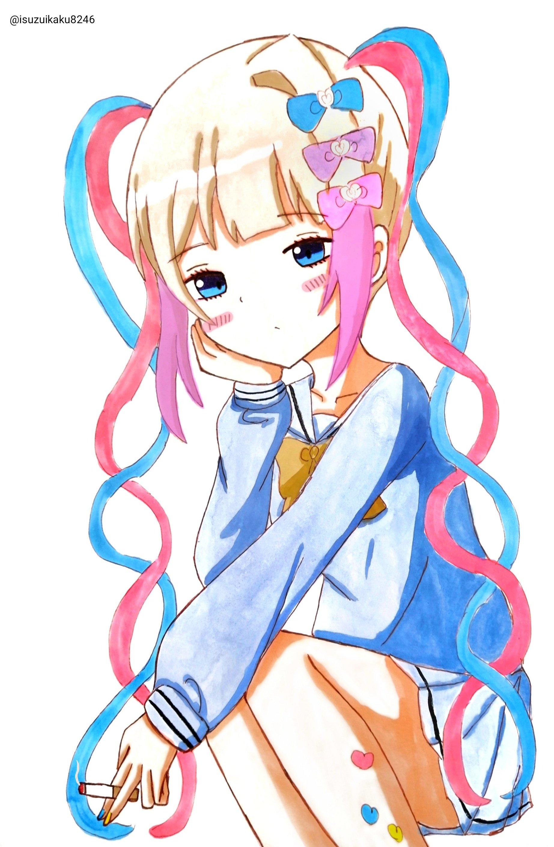 りっちゃんイラストオーダー お久しぶり先生描き下ろしニディガ展2KVタペストリー | NEEDY