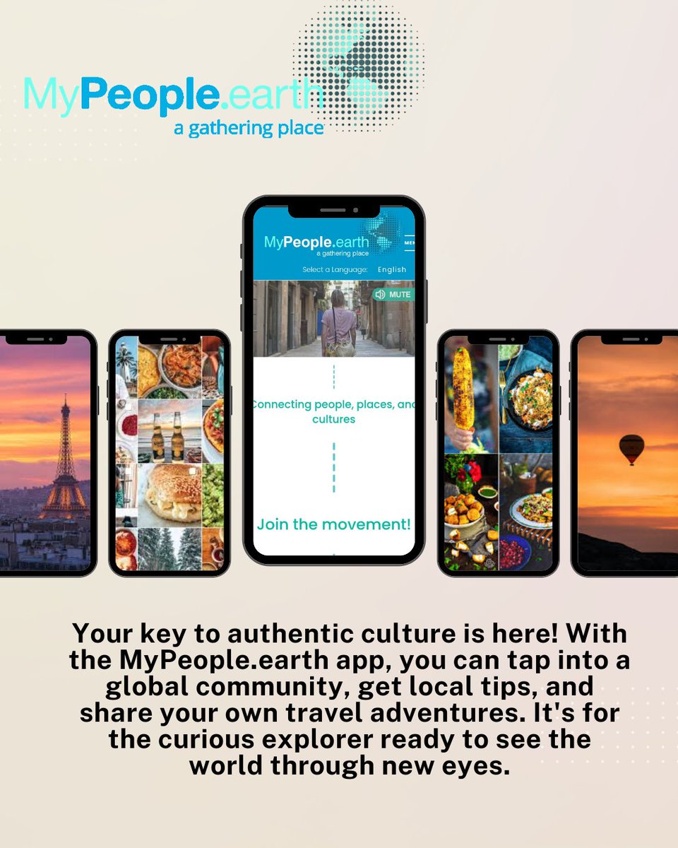 myPeople_earth's tweet image. Your next adventure starts here! Connect with a global community and unlock a world of authentic experiences with MyPeople.

#MyPeopleApp #TravelCommunity #LocalTips #Wanderlust