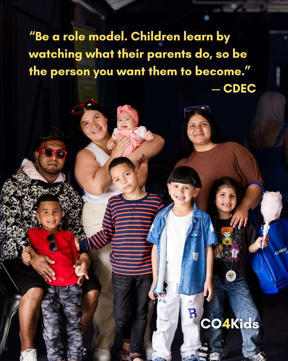 🤩 “Be a role model. 🤩 Children learn by watching what their parents do, so be the person you want them to become.” Quote by the Colorado Department of Early Childhood
.
.
.
#CO4Kids #ChildAbusePrevention #MondayInspo #coloradofamilies