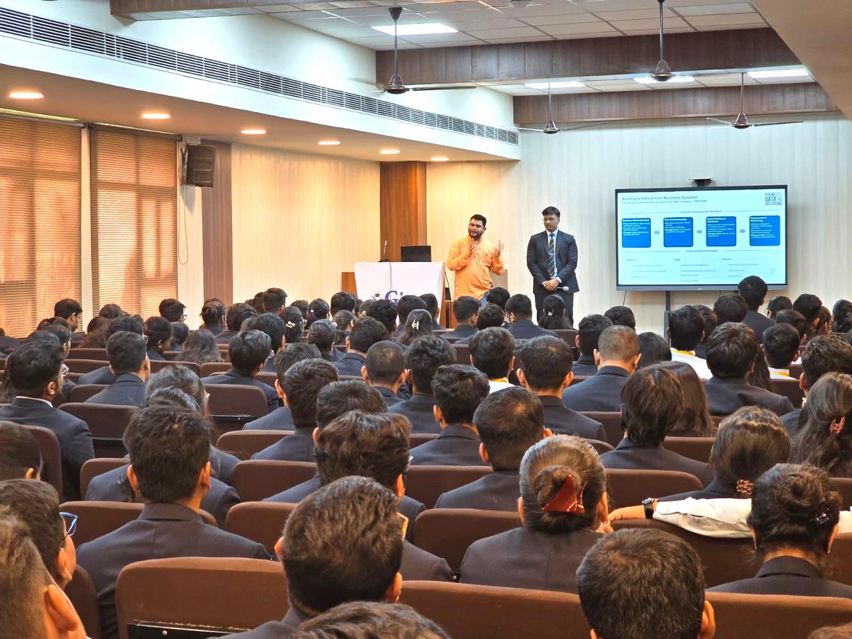 GNIOTCollege's tweet image. GIMS hosted a guest lecture on “From Data to Decisions: How Statistics Solves Real-World Challenges” with Dr. Anant Awasthi, Optum. 📊✨
#GIMS #GuestLecture #DataDriven #AIandML #PGDM