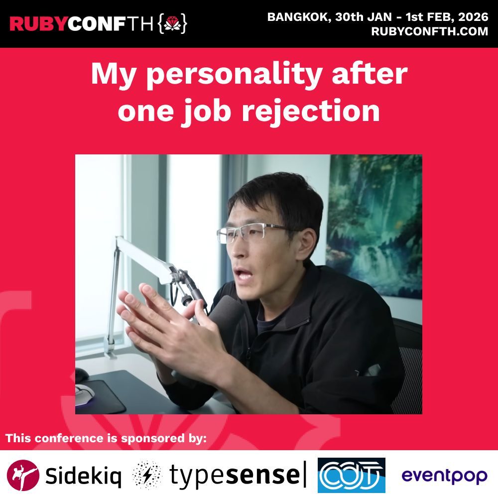 rubyconfth's tweet image. I'm turning into dark mode.
**emo look, listening to linkinpark**