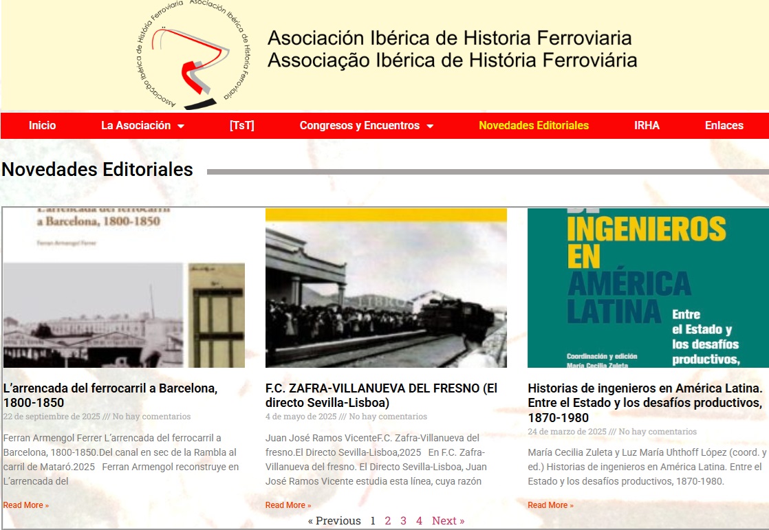 Publicado un nuevo libro sobre el Ferrocarril de Barcelona-Mataró: Ferran Armengol,  L'arrencada del ferrocarril a Barcelona, 1800-1850 
asihf.org/larrencada-del… 
<a href="/ffe_es/">Fundación de los Ferrocarriles Españoles</a>
<a href="/transportesgob/">Ministerio Transportes y Movilidad Sostenible</a>
<a href="/Renfe/">Renfe</a>
<a href="/Adif_es/">Adif</a>