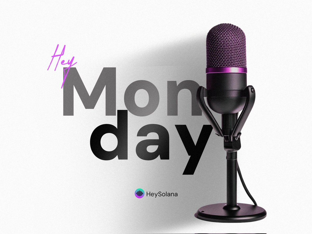 Forget the hassle!

This week, let your voice take care of your crypto transactions 🗣️

Happy New Week from HeySolana 🎙️💜