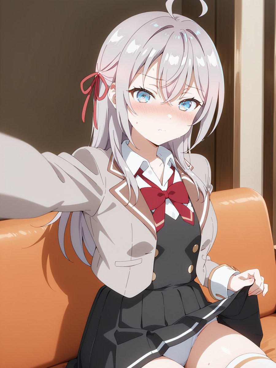 おかげさまで1700フォロワーさん到達しました！
お礼にアーリャさんから自撮りをどうぞ
#ロシデレ #AIart
