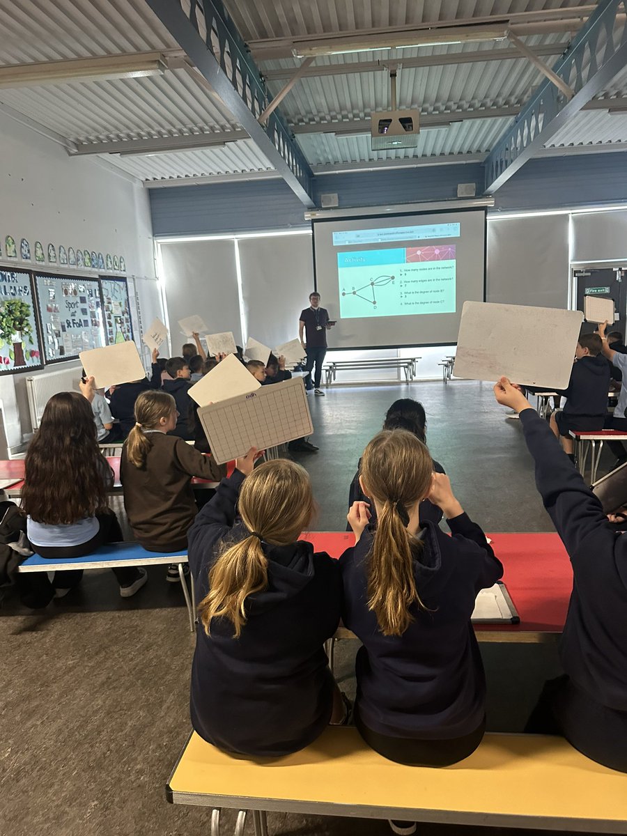 MrsFergusonSFOA's tweet image. Kicking off Maths Week Scotland with Network Theory with Dr Jon Devlin from @UniStrathclyde. We’re so grateful for Dr Devlins commitment to visiting each year and engaging our learners @stfrancisoa