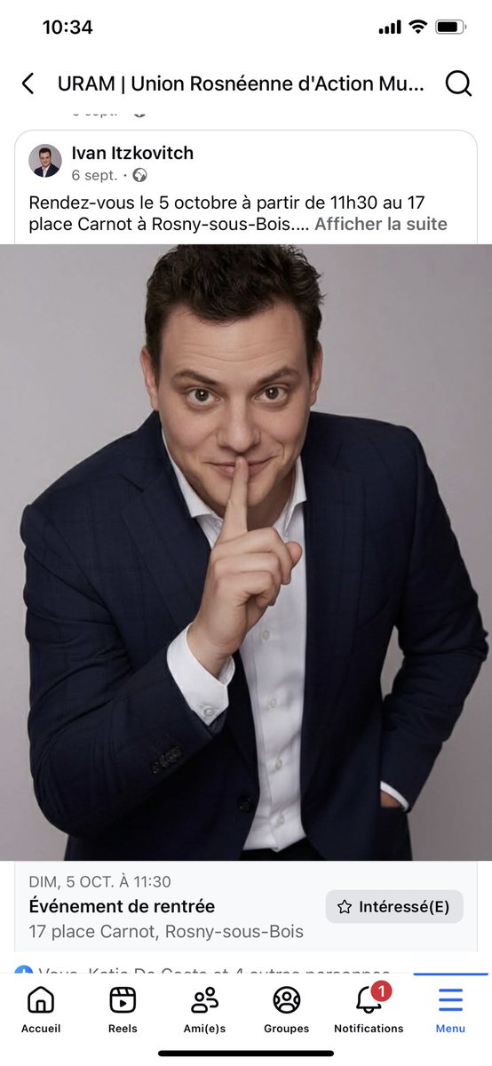 L’événement approche, retenez la date du 5 octobre à #l’uram.
Amis, famille, Rosnéens venez nombreux. ⁦<a href="/RosnyOfficiel/">RosnyOfficiel</a>⁩
